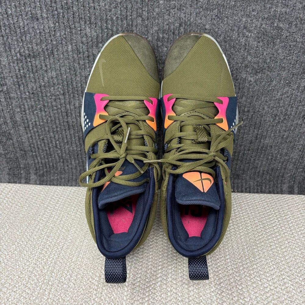Nike PG 2 ACG Olive Green Navy Basketball Shoes Mens 10 AJ2039-300 Paul George - Picture 7 of 8